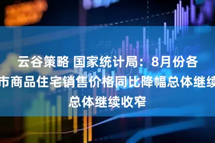 云谷策略 国家统计局：8月份各线城市商品住宅销售价格同比降幅总体继续收窄